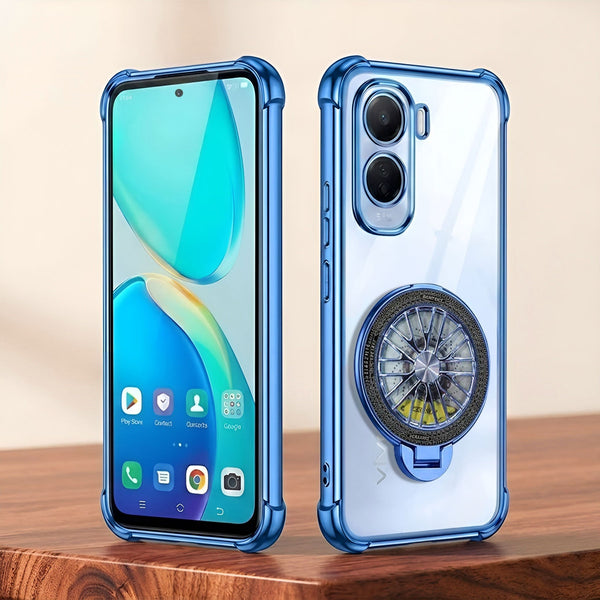 Vivo T5 Pro 5G Premium Stress Buster Wheel Rotating Shockproof Airbags Case
