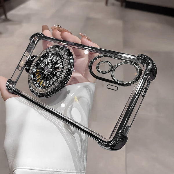 Vivo V40e 5G Premium Stress Buster Wheel Rotating Shockproof Airbags Case