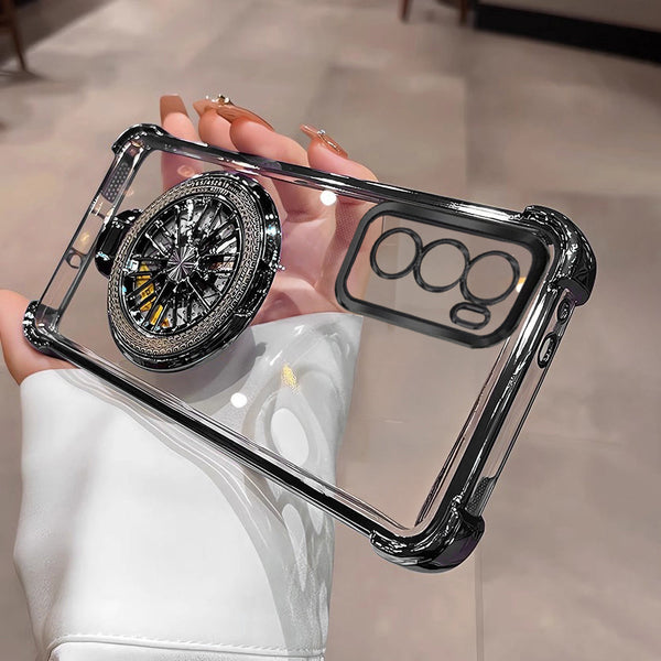 Oppo Reno 12 Pro 5G Premium Stress Buster Wheel Rotating ShockproofΒ AirbagsΒ Case