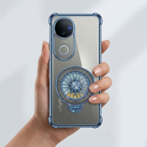 Vivo V50 5G Premium Stress Buster Wheel Rotating Shockproof Airbags Case