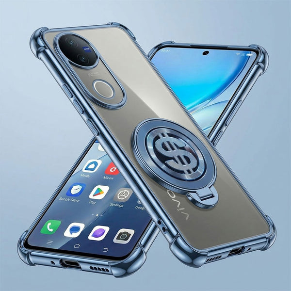 Vivo V50 5G Four Corner Airbags 100% Original Astro Money Magnet Rotating Dollar Case