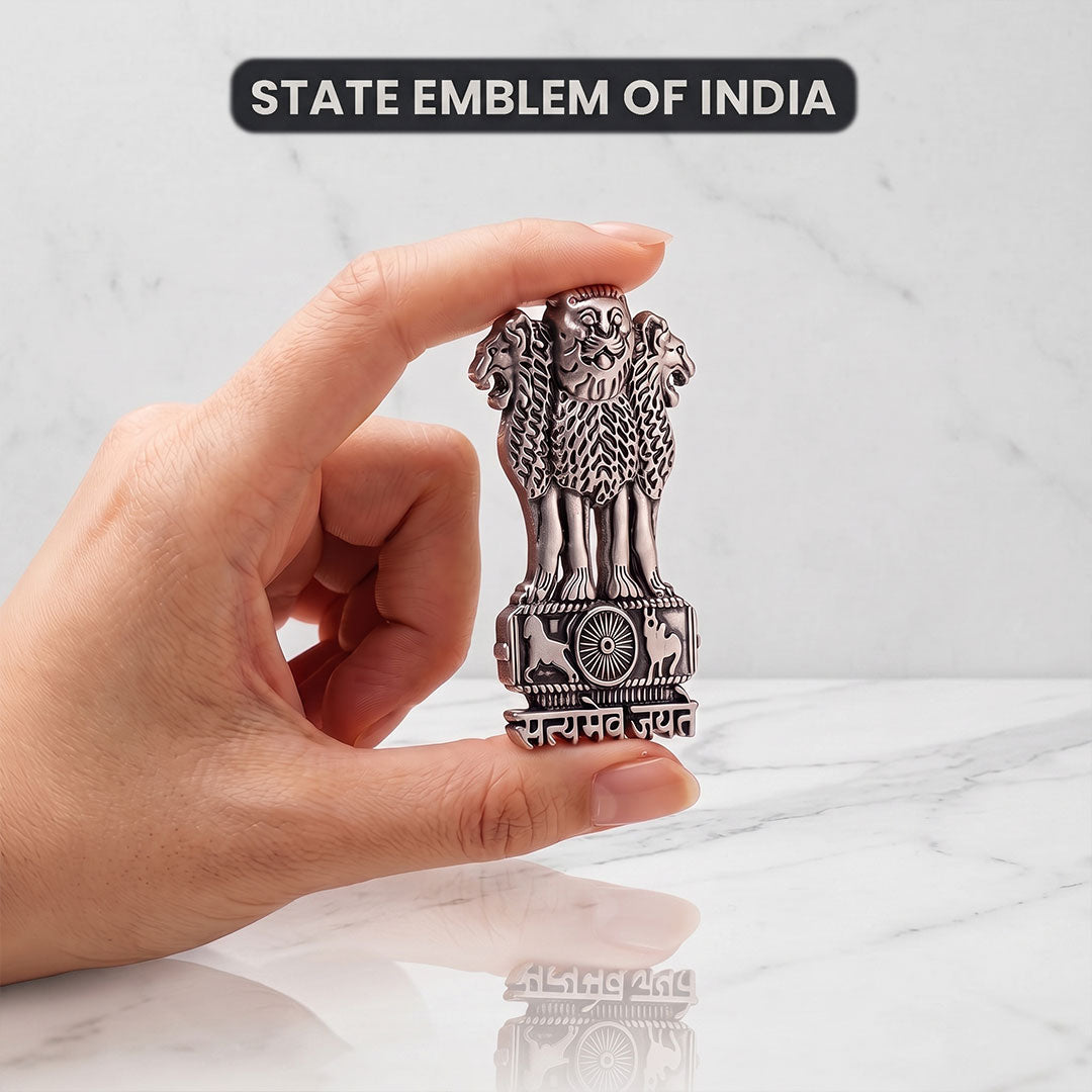 Vivo X90 5G Compatible Satyamev Jayate 3D Metal Emblem Sticker