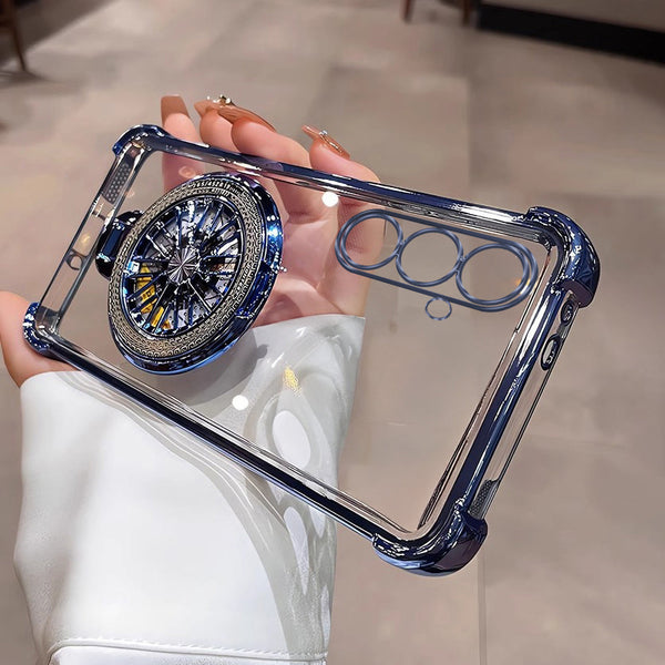 Samsung Galaxy M56 5G Premium Stress Buster Wheel Rotating Shockproof Airbags Case