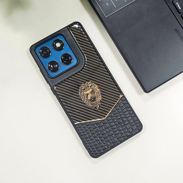 Motorola Edge 60 Fusion 5G Luxury Lion Pattern Leather And Liquid SiliconeΒ Case