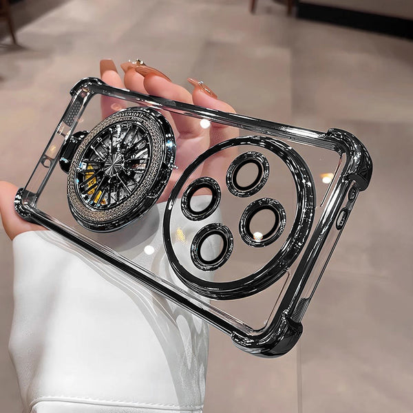 Oppo F27 Pro+ 5G Premium Stress Buster Wheel Rotating Shockproof Airbags Case