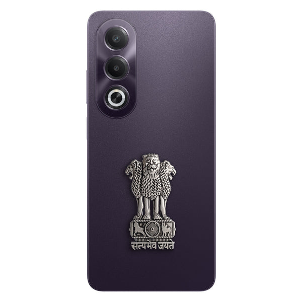 Oppo K12X 5G Compatible Satyamev Jayate 3D Metal Emblem Sticker