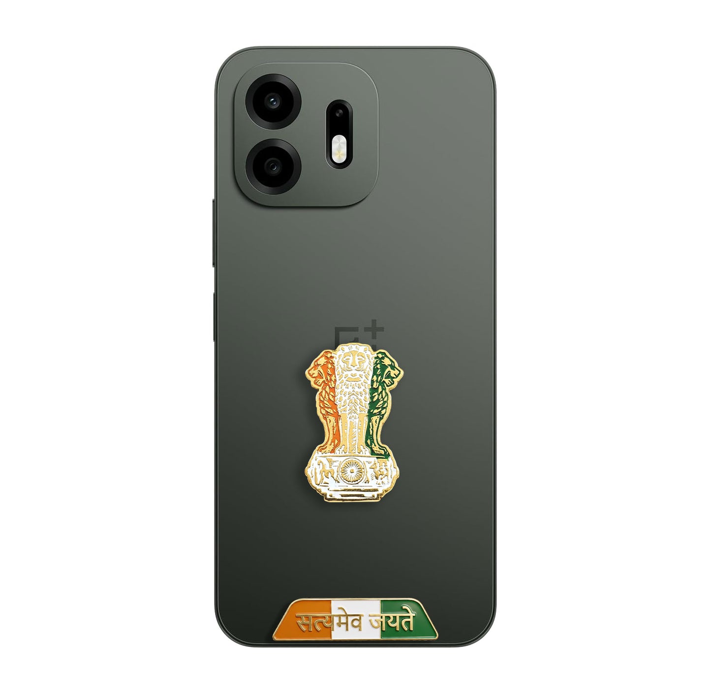 OnePlus N6 5G Compatible Satyamev Jayate 3D Metal Emblem Sticker