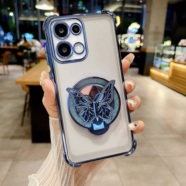 Oppo Reno 13 5G Premium Butterfly Stand Airbags Case