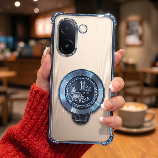 Vivo V60e 5G Premium Billion Wheel Rotating Shockproof Airbags Case
