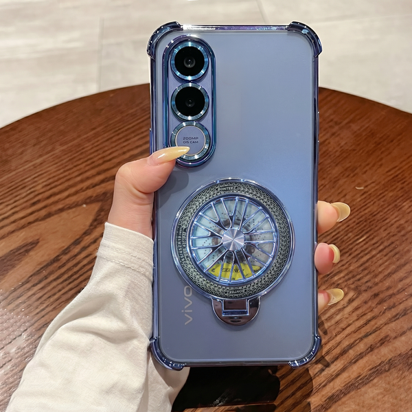 Vivo V70 FE 5G Premium Stress Buster Wheel Rotating Shockproof Airbags Case