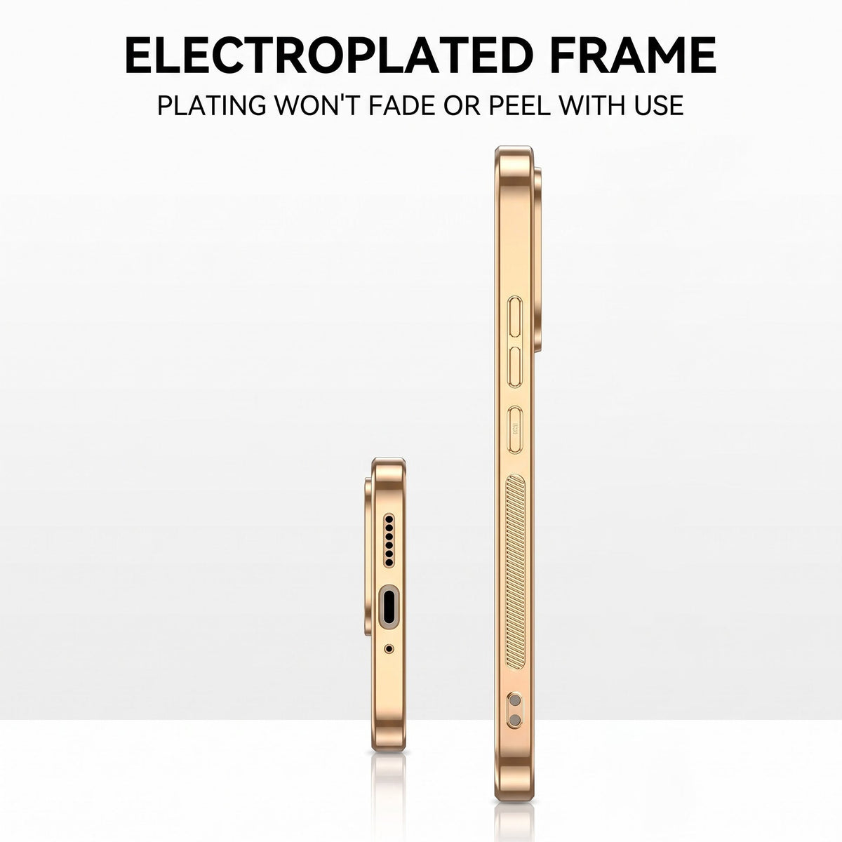 Vivo V70 5G Premium Electroplated Frame Gold Thread Pattern Soft Case