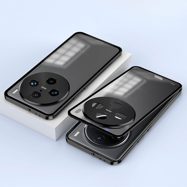 Vivo X200 5G Aluminium Metal Bumper Shield Transparent Back Case