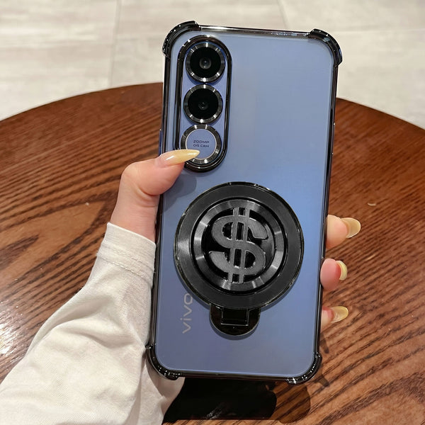 Vivo V70 FE 5G Four Corner Airbags 100% Original Astro Money Magnet Rotating Dollar Case