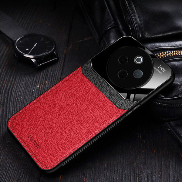 Vivo T4 5G Premium Leather Lens Protective Case