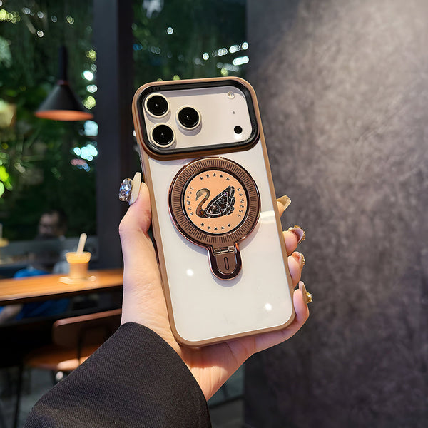 iPhone 17 Pro & 17 Pro Max Luxury Duck Ring Stand Shockproof Magnetic Magsafe Case