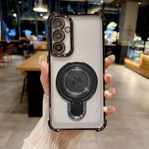 Samsung Galaxy A16 5G Luxury Four Corner Invincible Bracket Ring Stand Case