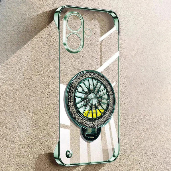 iPhone 16 Plus Porscheยฎ Wheel Frameless Case