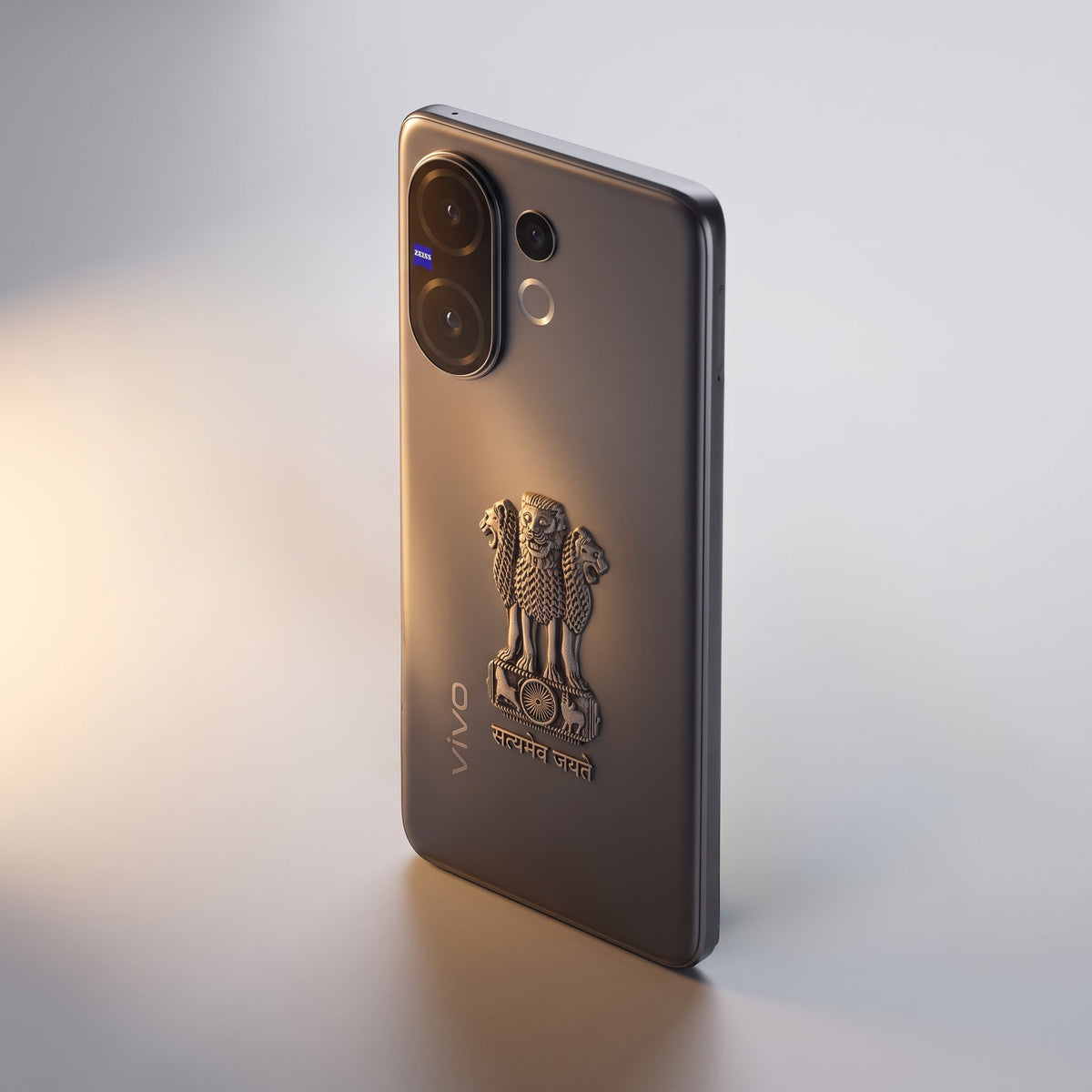 Vivo T4 Pro 5G Compatible Satyamev Jayate 3D Metal Emblem Sticker