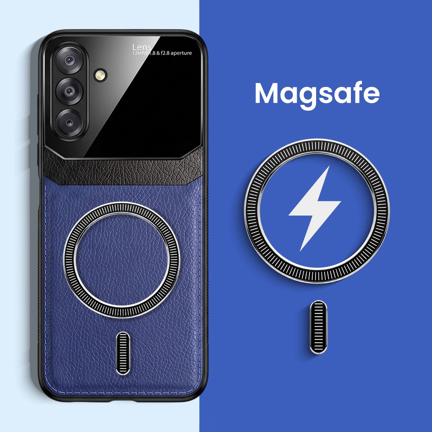 Samsung Galaxy A26 5G Premium Magsafe Magnetic Leather Lens Protective Case