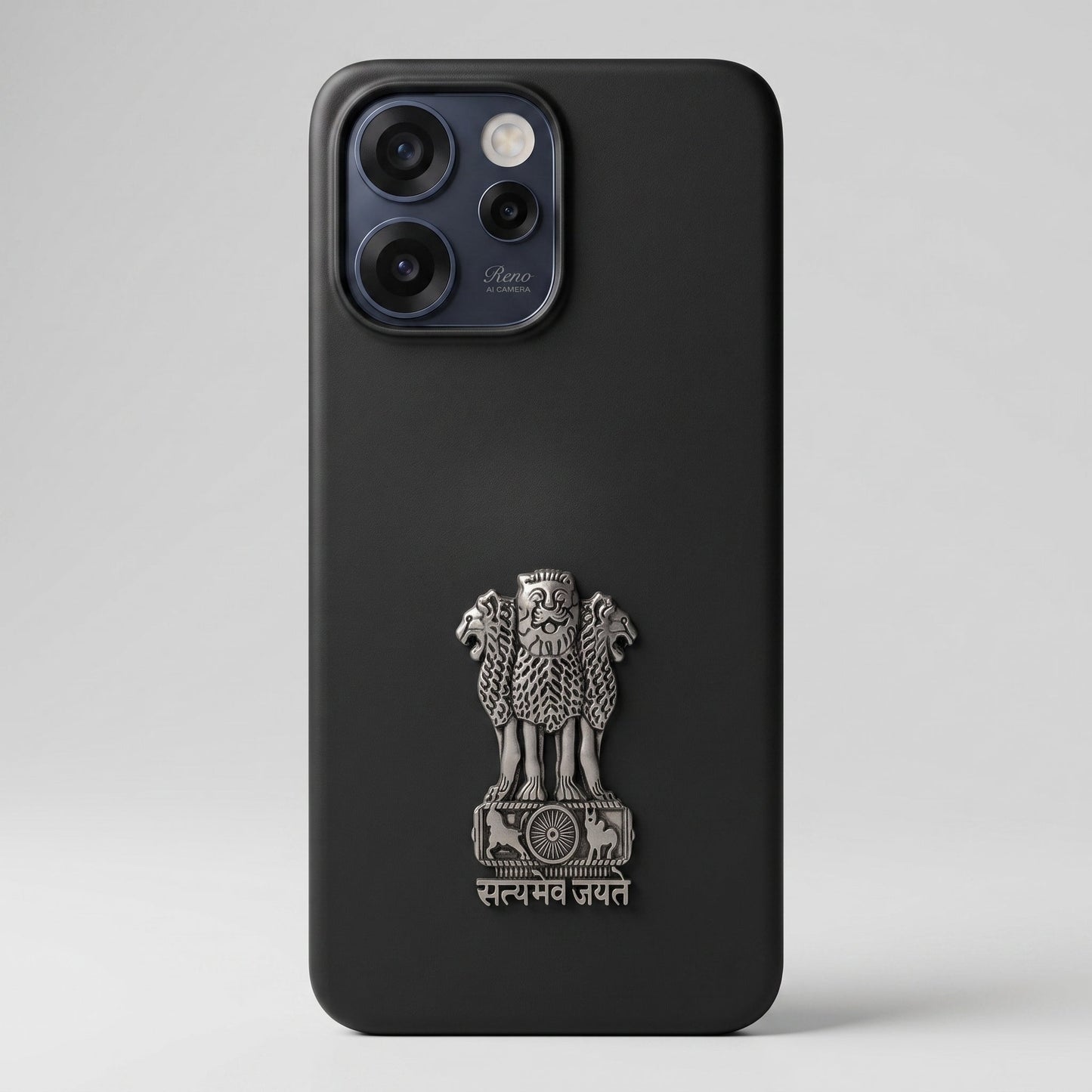 Oppo Reno 15C 5G Compatible Satyamev Jayate 3D Metal Emblem Sticker