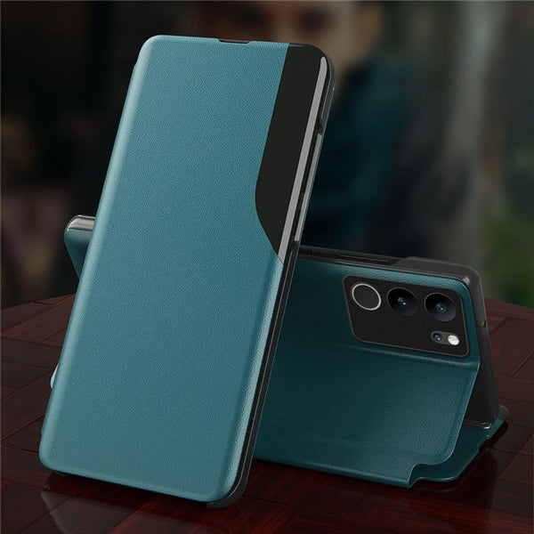 Vivo V29 5G Luxury Half Window Leather Flip Case