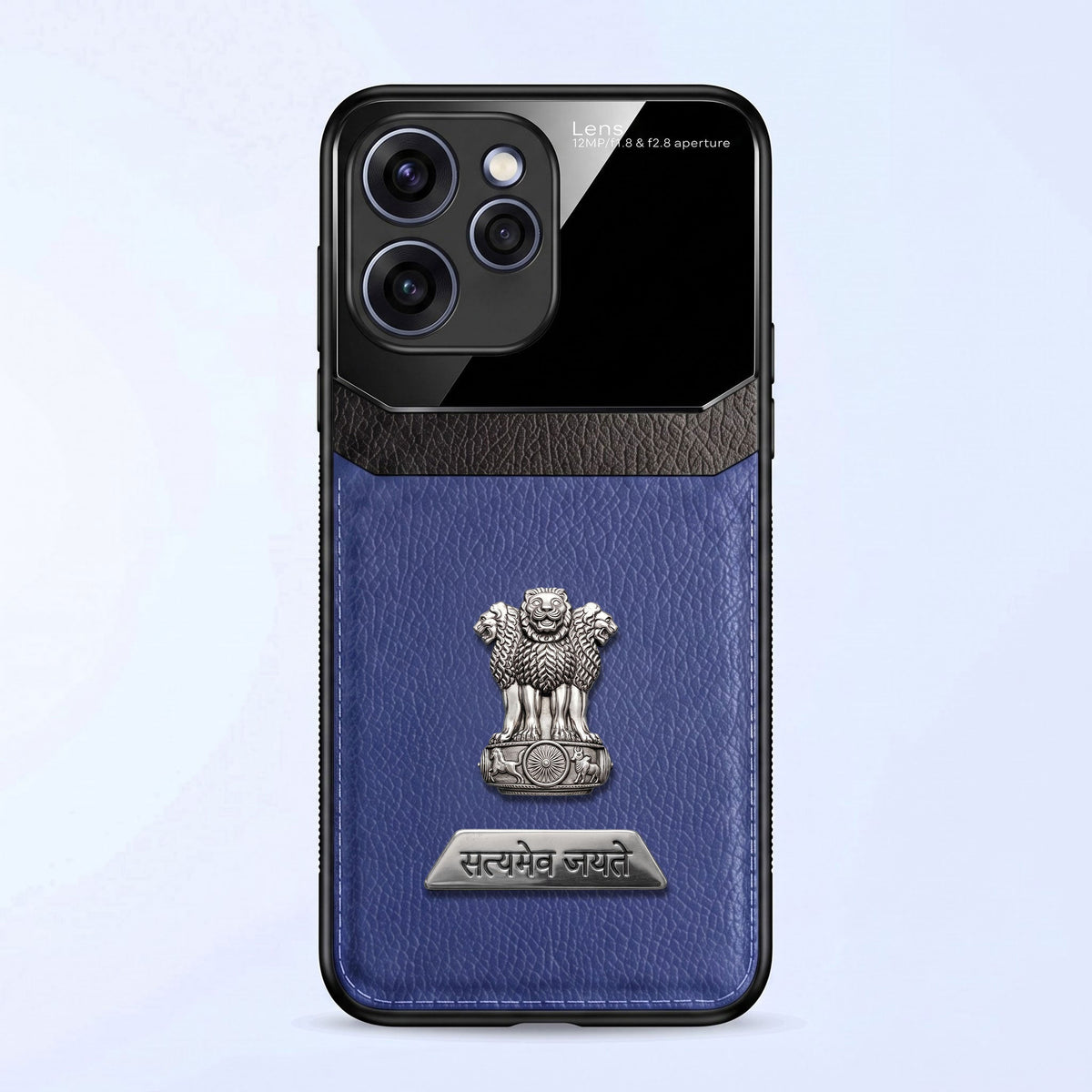 Oppo Reno 15 Pro Mini 5G Satyamev Jayate 2-in-1 Emblem Leather Lens Protective Back Case