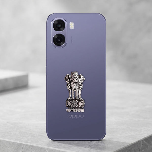 OPPO A6s 5G Compatible Satyamev Jayate 3D Metal Emblem Sticker