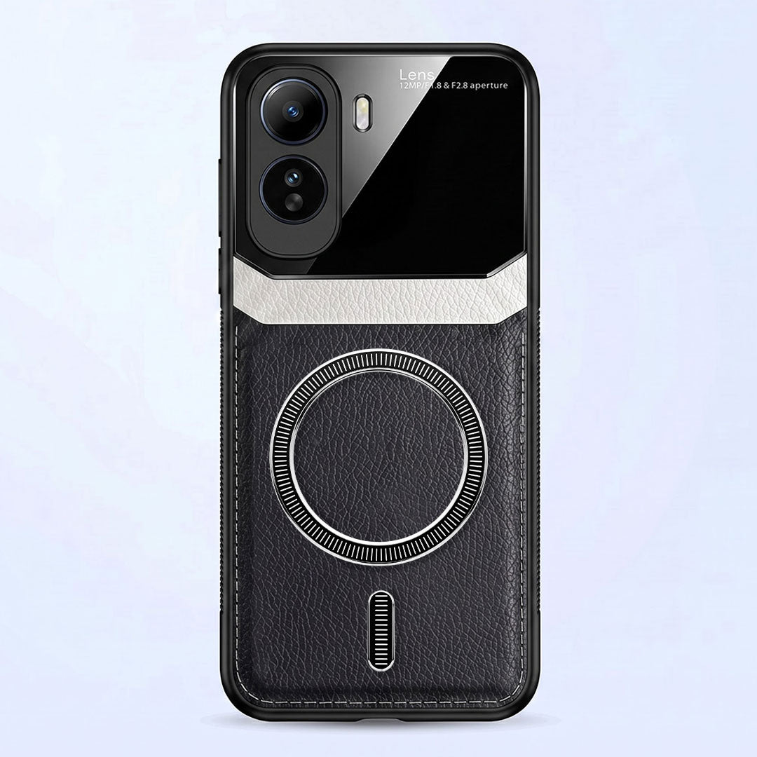 Vivo T5 Pro 5G Premium Magsafe Magnetic Leather Lens Protective Case