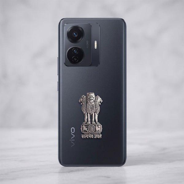 Vivo T1 Pro 5G Compatible Satyamev Jayate 3D Metal Emblem Sticker