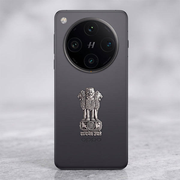 OPPO Find X8 Pro 5G Compatible Satyamev Jayate 3D Metal Emblem Sticker