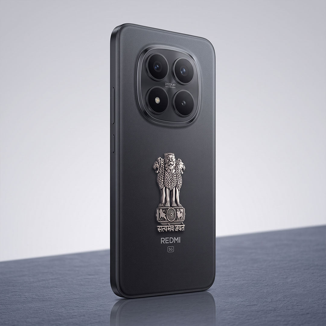 Redmi Note 15 Pro 5G Compatible Satyamev Jayate 3D Metal Emblem Sticker