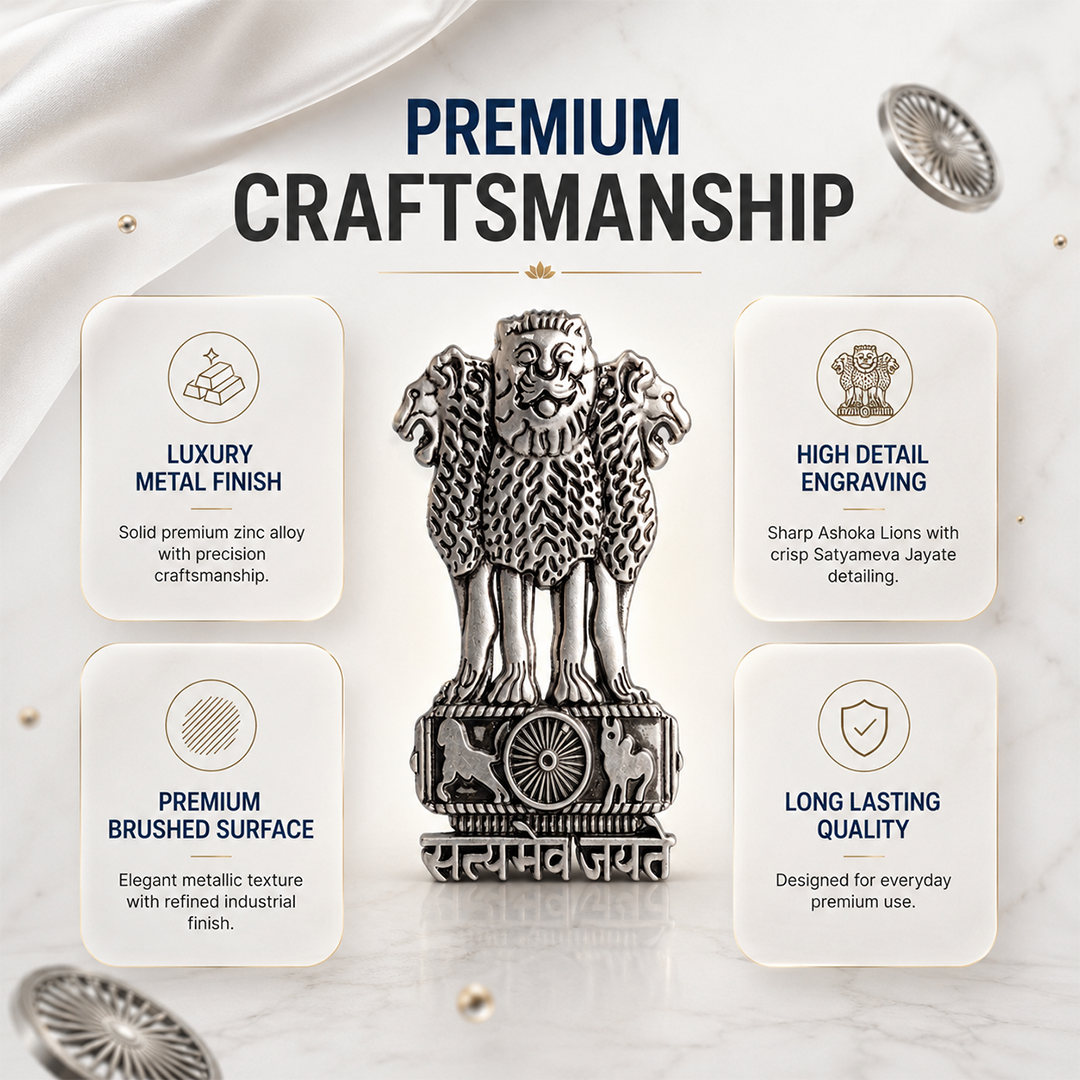 Vivo X200 FE 5G Compatible Satyamev Jayate 3D Metal Emblem Sticker