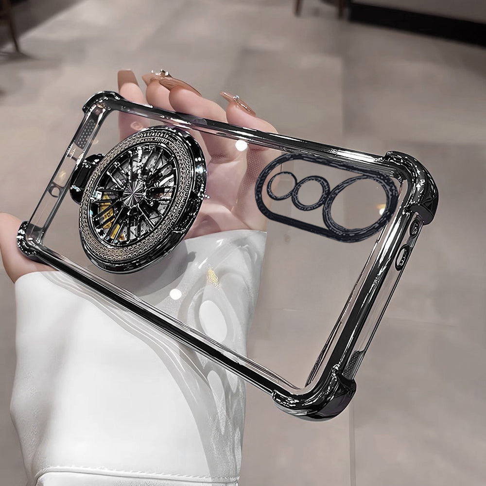 transparent with black edges Vivo V40 cover