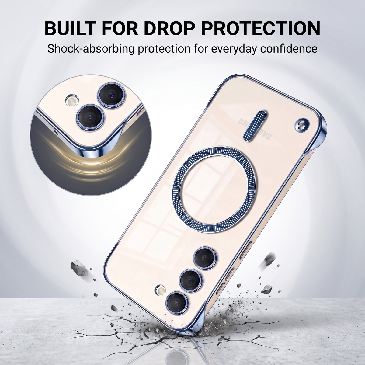 Samsung Galaxy S23+ 5G Frameless MagSafe Shockproof Case