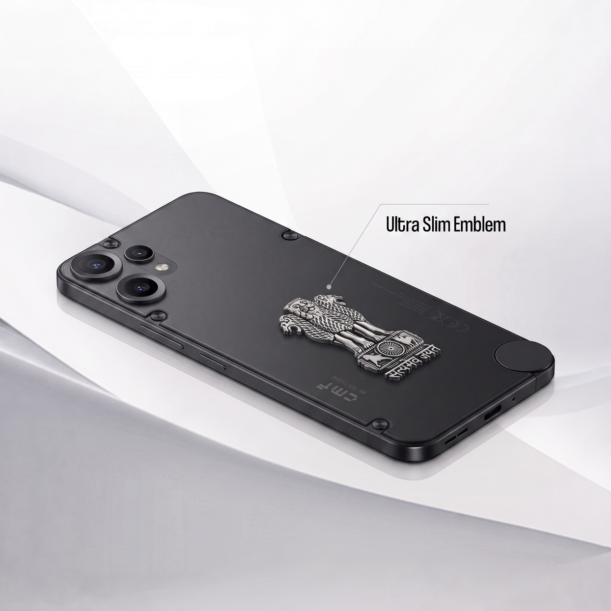 CMF Phone 2 Pro 5G Compatible Satyamev Jayate 3D Metal Emblem Sticker