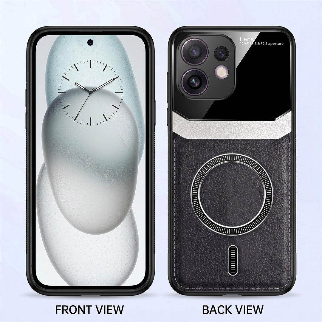 Oppo Reno 16 5G Premium Magsafe Magnetic Leather Lens Protective Case