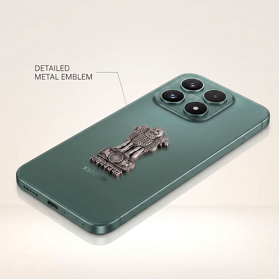 Xiaomi 17 5G Compatible Satyamev Jayate 3D Metal Emblem Sticker