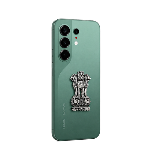 Tecno Camon 50 5G Compatible Satyamev Jayate 3D Metal Emblem Sticker