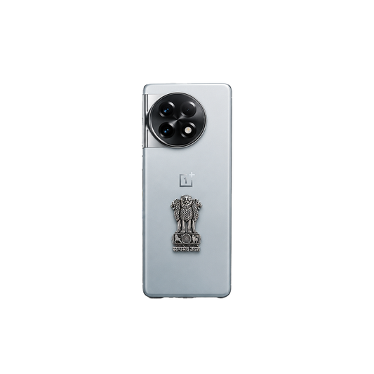 Oneplus 11 5G Compatible Satyamev Jayate 3D Metal Emblem Sticker