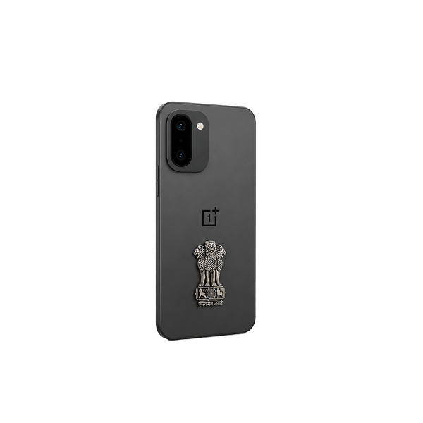 OnePlus 15R 5G Compatible Satyamev Jayate 3D Metal Emblem Sticker