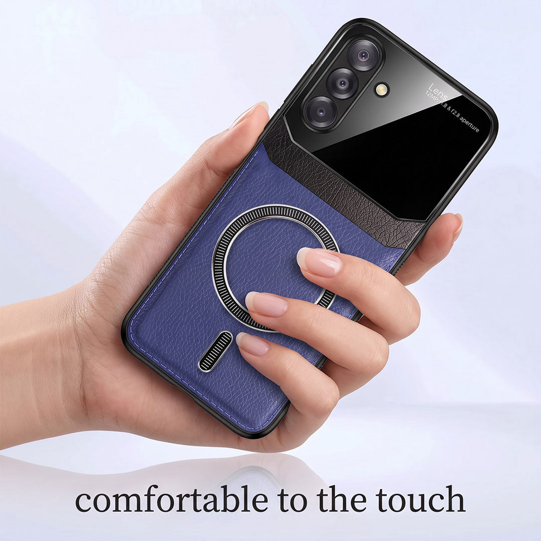 Samsung Galaxy A26 5G Premium Magsafe Magnetic Leather Lens Protective Case
