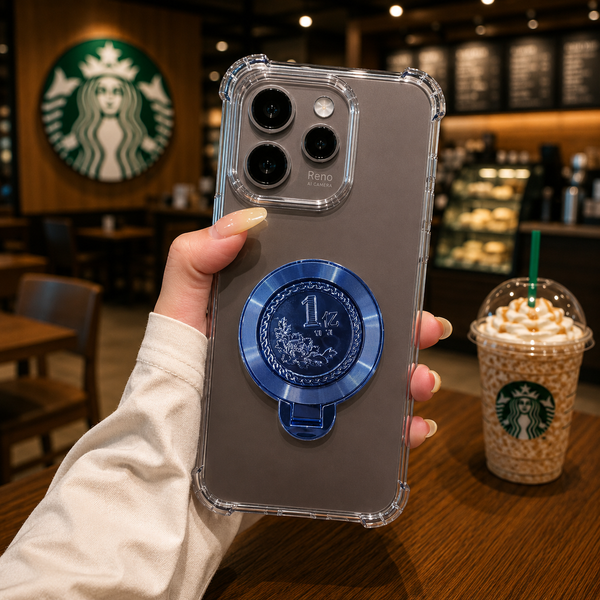 Oppo Reno 15 Pro Mini 5G Premium Transparent Shockproof with Accessories Case