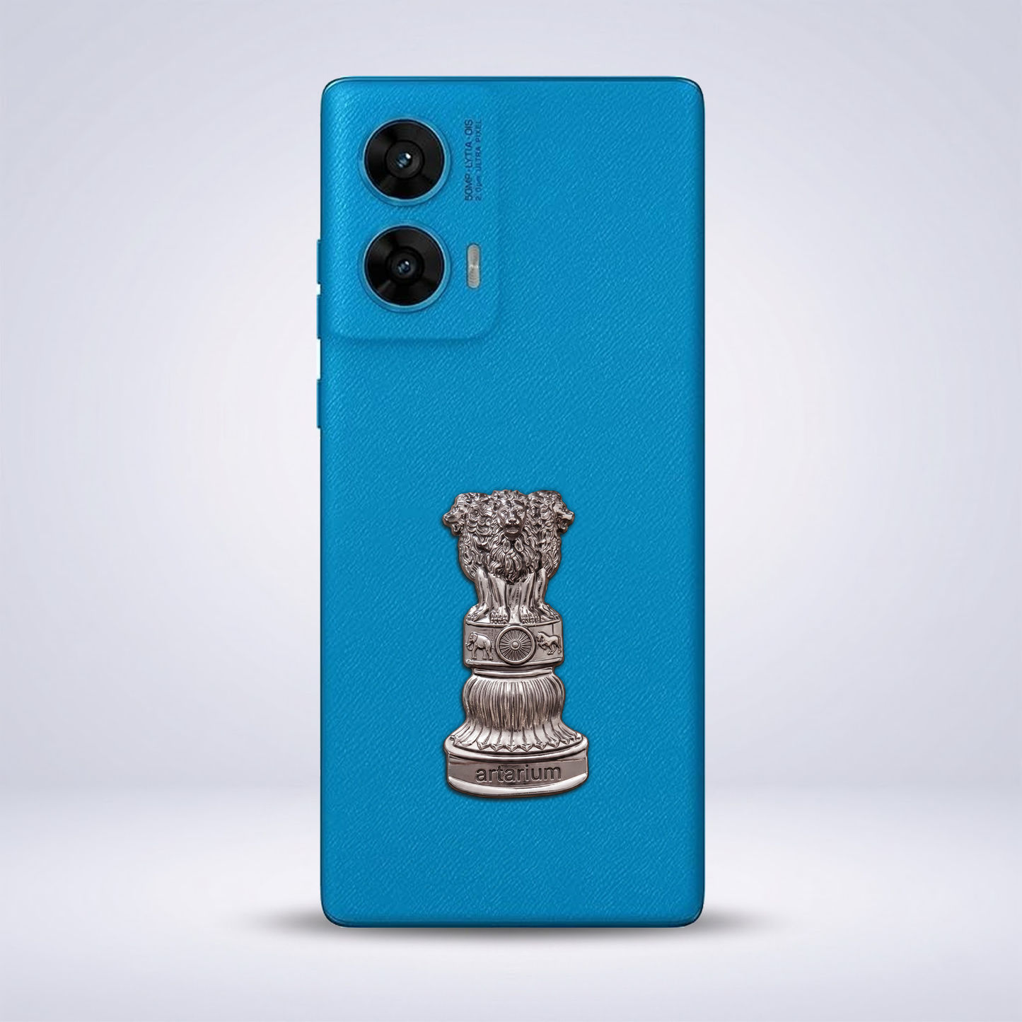 Motorola G96 5G Compatible Satyamev Jayate 3D Metal Emblem Sticker