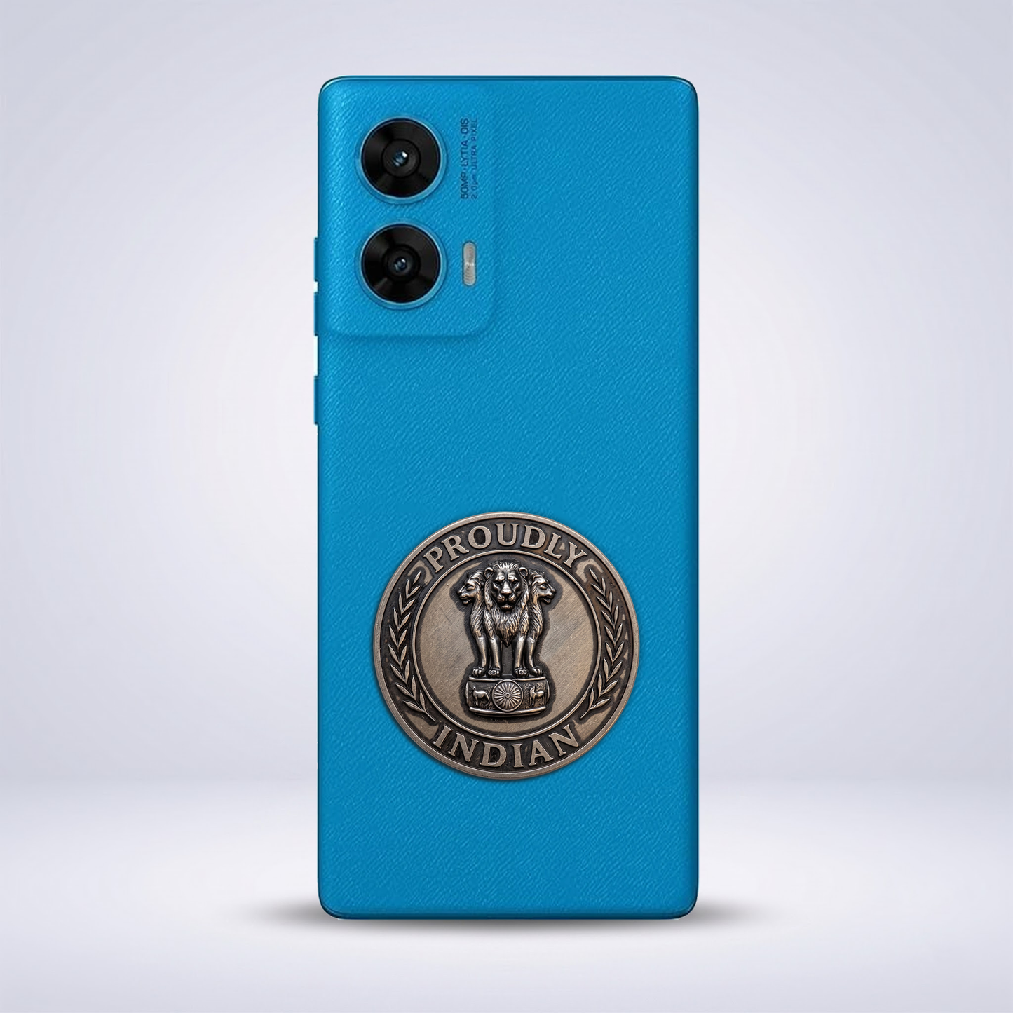 Motorola G96 5G Compatible Satyamev Jayate 3D Metal Emblem Sticker