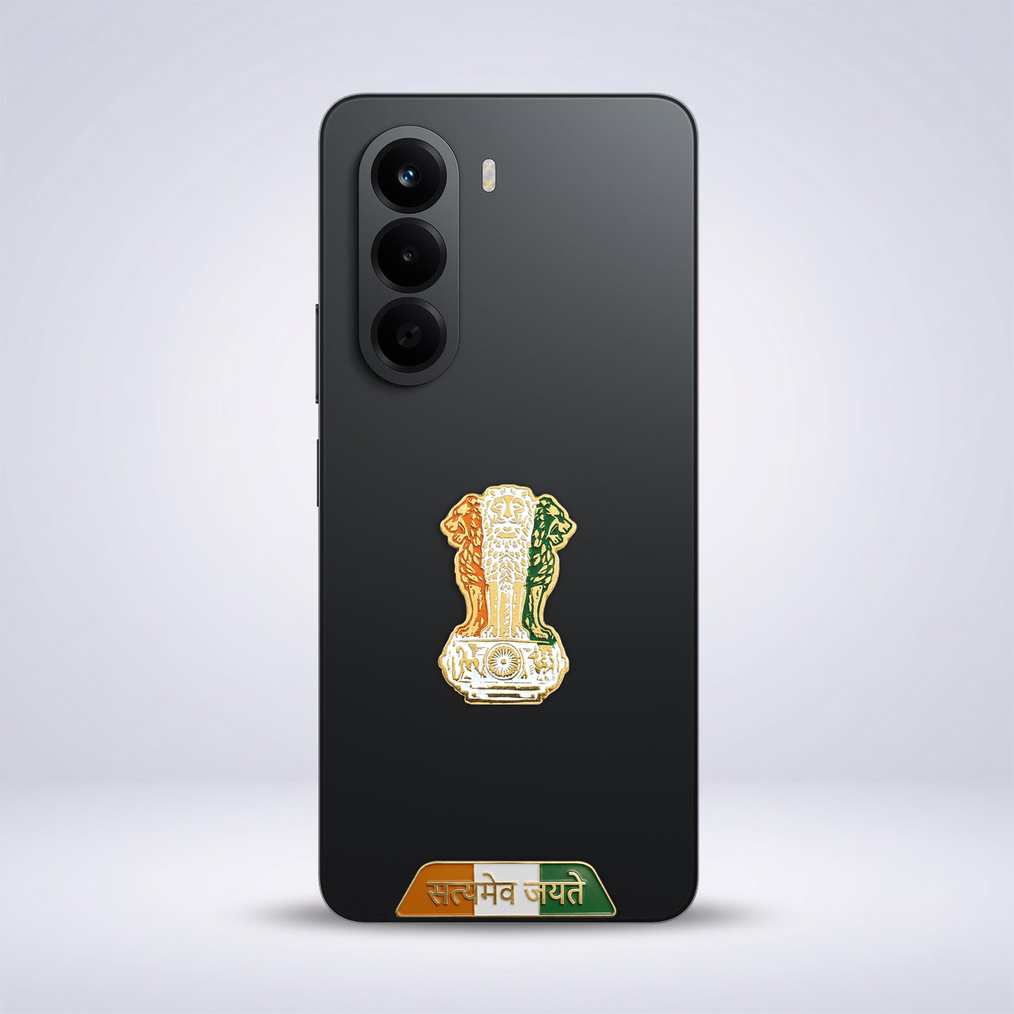 OnePlus Nord CE6 Lite 5G Compatible Satyamev Jayate 3D Metal Emblem Sticker