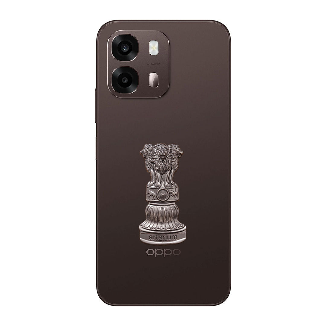 Oppo A6 Pro 5G Compatible Satyamev Jayate 3D Metal Emblem Sticker