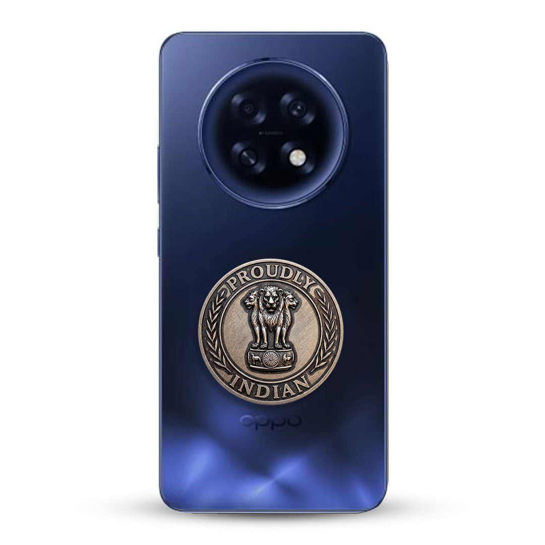 Oppo F31 Pro Plus 5G Compatible Satyamev Jayate 3D Metal Emblem Sticker