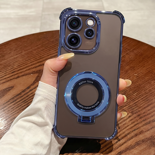 Oppo Reno 15 Pro Mini 5G Original Luxury Magnifier Ring Stand Shockproof Airbags Corner Case