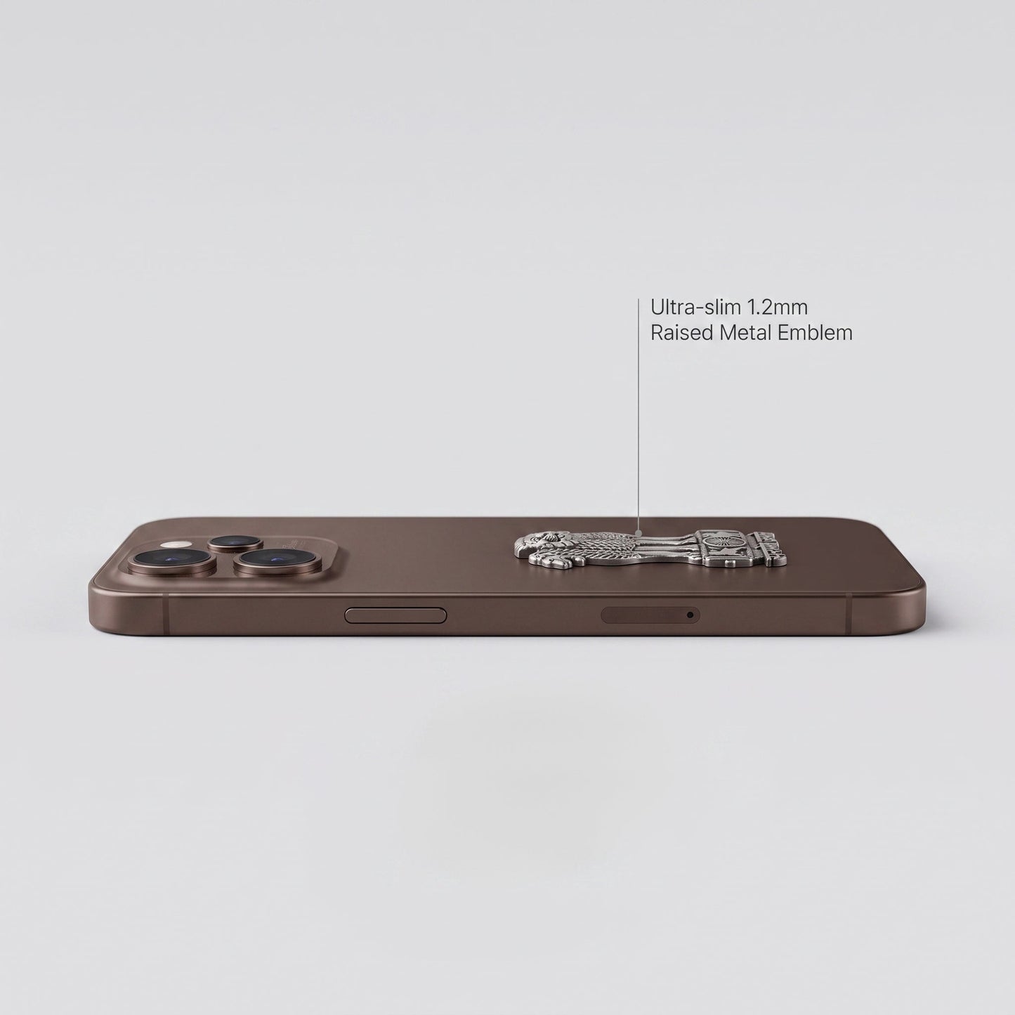 Oppo Reno 15 Pro Mini 5G Compatible Satyamev Jayate 3D Metal Emblem Sticker