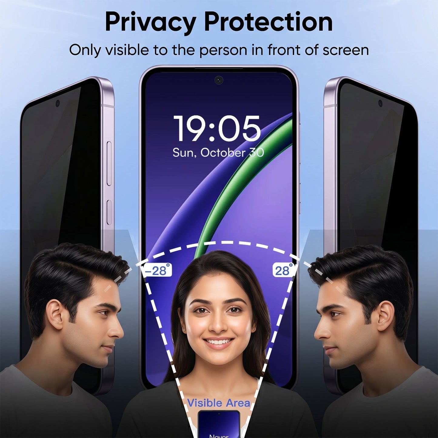 Oppo A3 Pro 5G Luxury Half Window Leather Flip Case